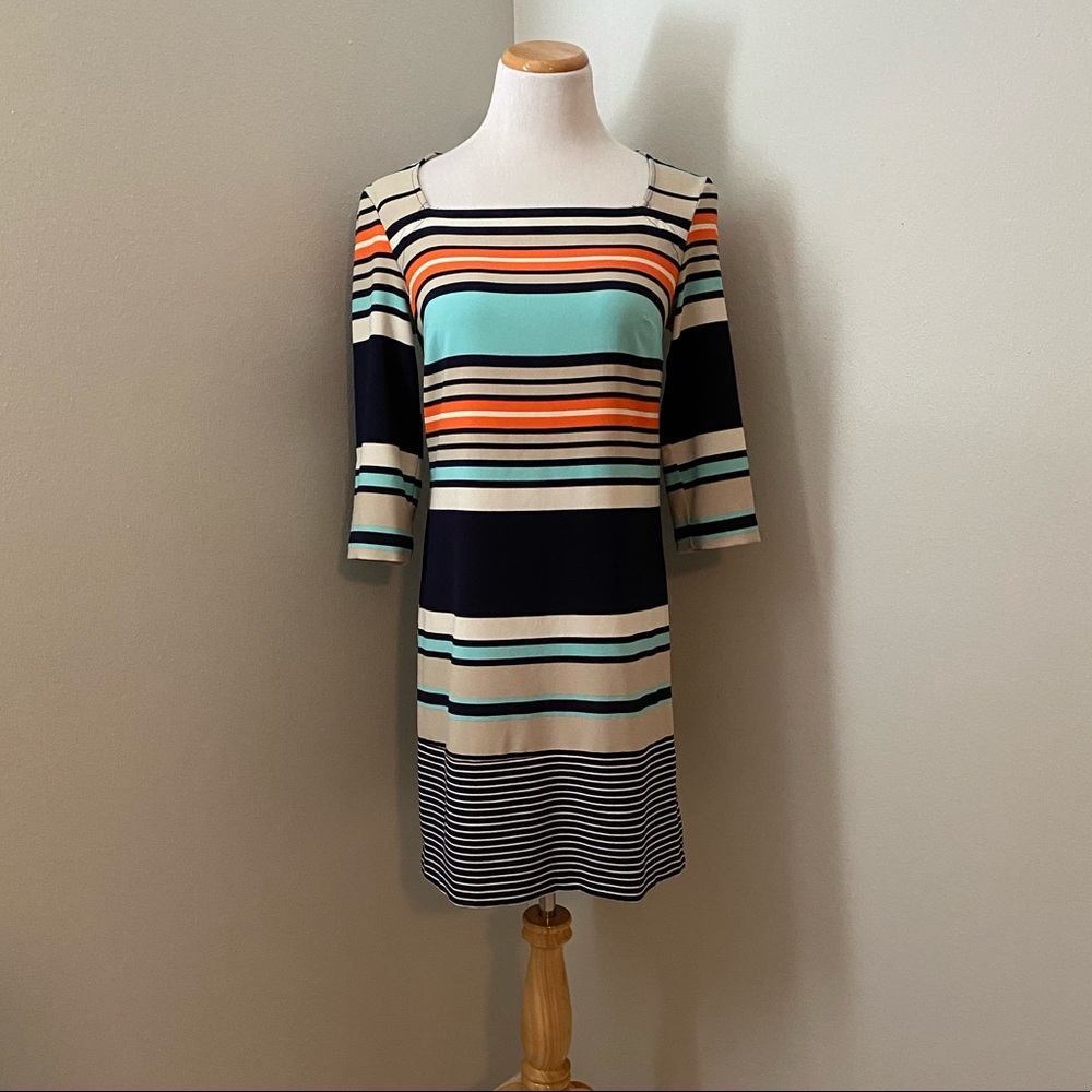 Striped shift dress